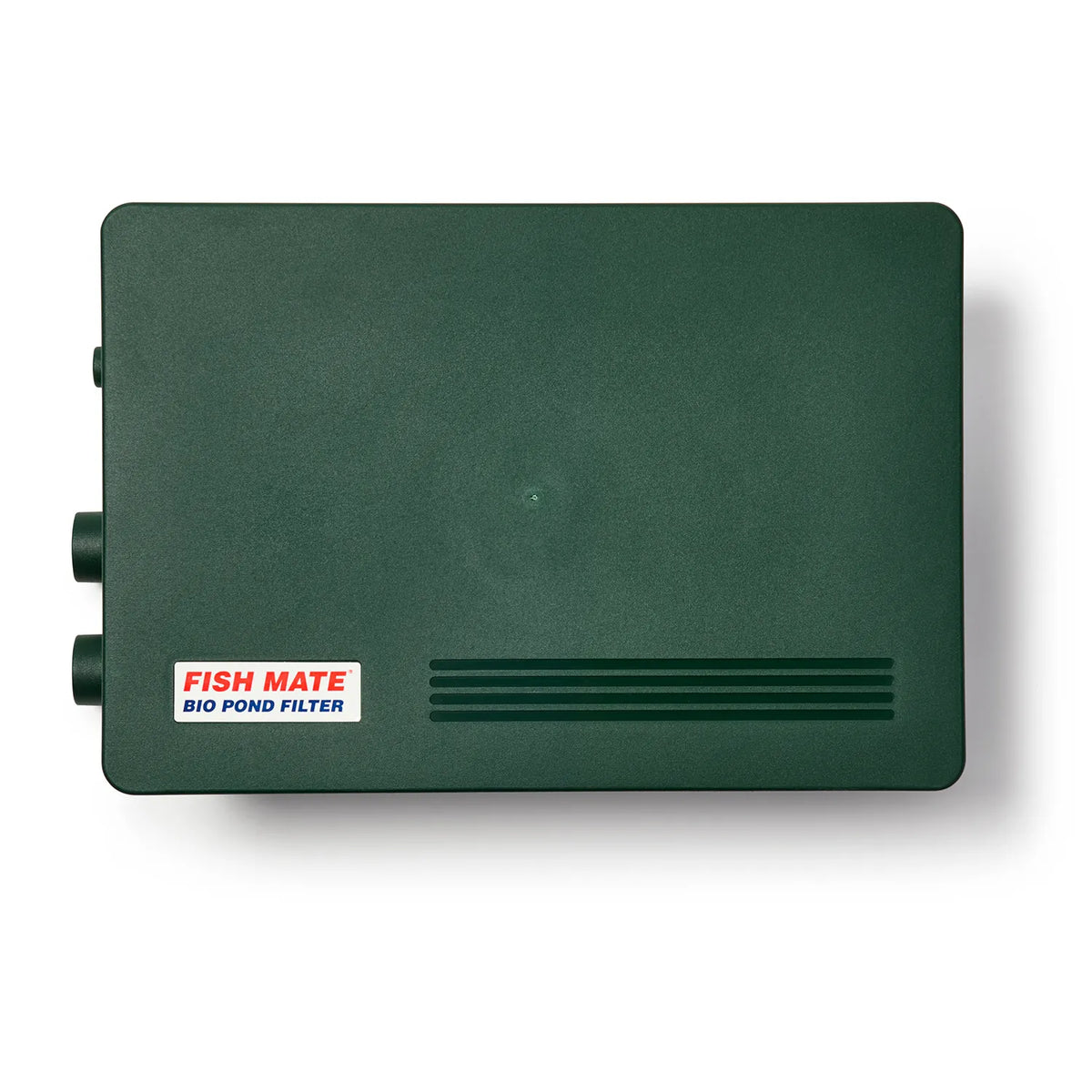 Green Fish Mate bio pond filter on a white background