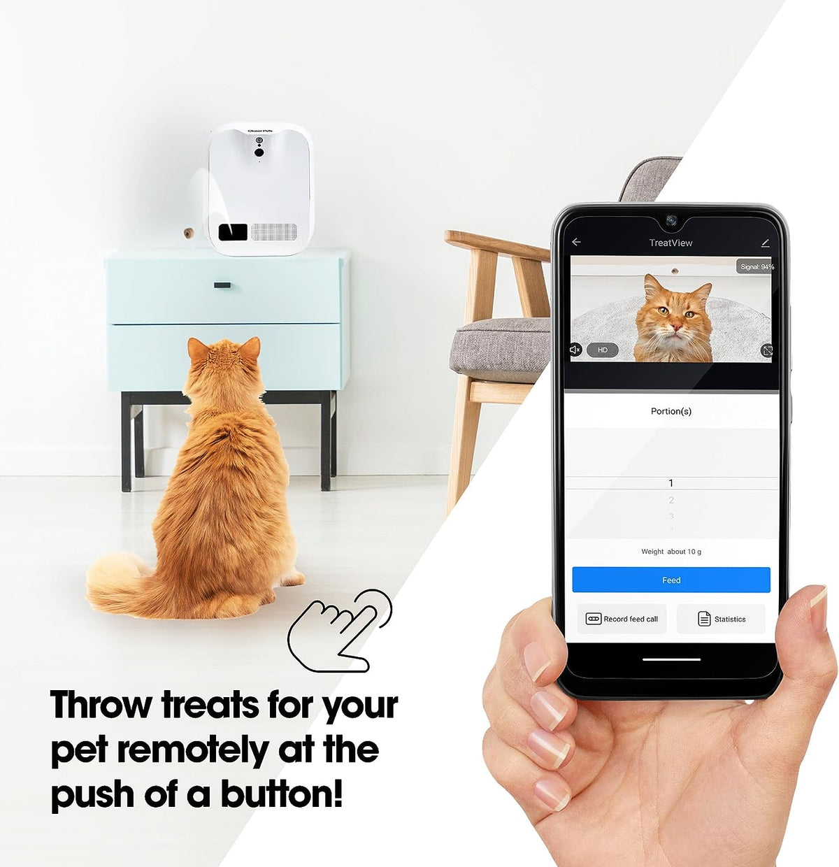 Closer Pets TreatView Pet Camera with Treat Dispenser