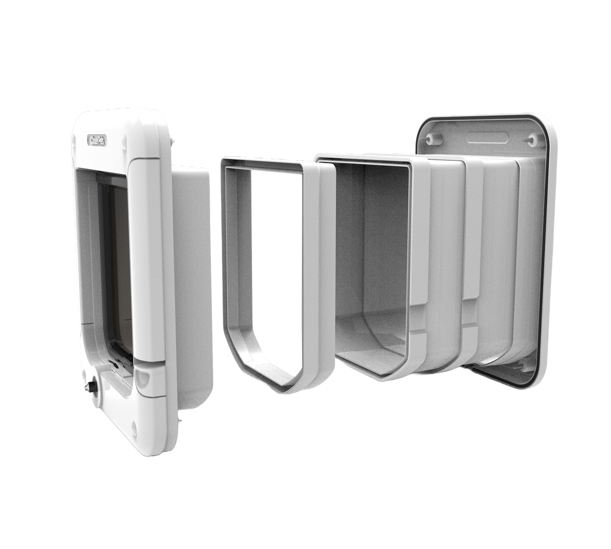 Cat Flap Tunnel Adapter for 360 and 358 Cat Flaps White (362W)