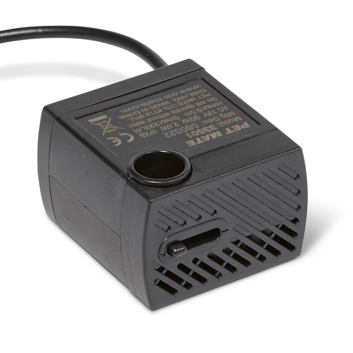 A replacement pump for Cat Mate and Dog Mate fountains