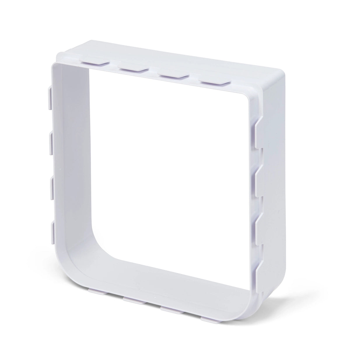 Pet flap wall liner in white on a white background