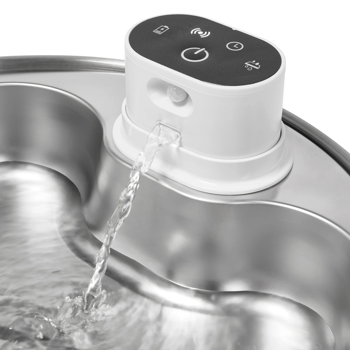 Dog Mate 8 Liter Stainless Steel Cordless Pet Water Fountain